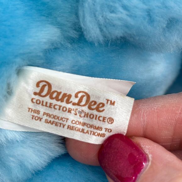 Dan Dee Blue Teddy Bear Plush Rainbow Snowflake Belly Stuffed Animal Toy 13 Inch - Picture 6 of 8